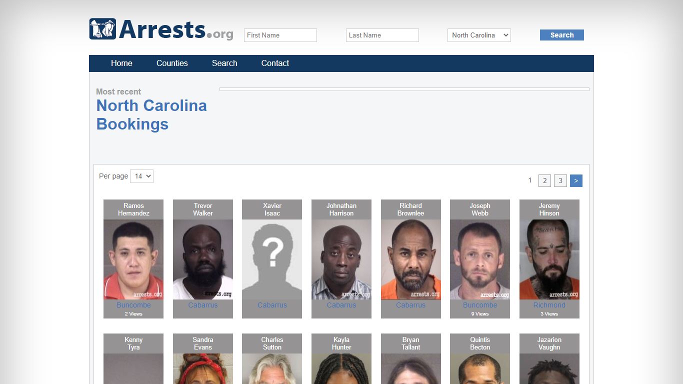 North Carolina Arrests and Inmate Search